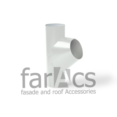 FarAcs СТАЛЬ 125/90 Тройник трубы (Полиэстер-RAL 9003)
