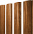 Grand Line Штакетник Полукруглый Slim  (Print Elite-Golden Wood-0,45 мм)