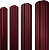 Grand Line Штакетник Twin фигурный  (Полиэстер двухсторонний-Ral 3005-0,45 мм)