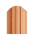 МеталлПрофиль Штакетник металлический МП TRAPEZE-O 16,5х118 (Agneta-Copper\Copper-0,5 мм)