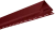 Альта-Профиль Планка наружный угол Т-12 (А) L=3м Красная