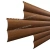 МеталлПрофиль Сайдинг Woodstock-28х330 0,356 (-Ecosteel Матовый-0,5 мм-Мореный Дуб)