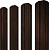 Grand Line Штакетник Twin фигурный  (Print-Double Elite-Antique Wood-0,45 мм)