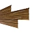 МеталлПрофиль Сайдинг Lбрус-XL-14х335 0,360 без перфорации (-Ecosteel Матовый-0,5 мм-Мореный Дуб)