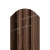 МеталлПрофиль Штакетник металлический TRAPEZE-O 16,5х118 (Ecosteel Матовый двухсторонний-Мореный Дуб-0,5 мм)