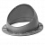 Krovent Base-VT Seam 125-150 основание вентиляционной трубы под фальц Серый (RAL 7024)