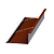 МеталлПрофиль Планка примыкания нижняя 250х122 L=2м (Agneta-Copper\Copper-0,5 мм)