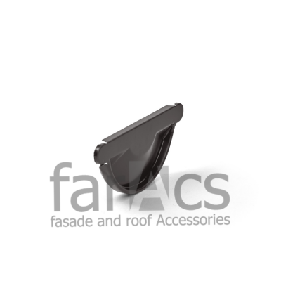FarAcs СТАЛЬ 125/90 Заглушка желоба полукруглого (Полиэстер-RR 32)