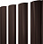Grand Line Штакетник Полукруглый Slim  (Drap TwinColor-Ral 8017-0,45 мм)