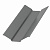 МеталлПрофиль Планка ендовы верхняя 76х76 L=2м (Norman-Ral 9006-0,5 мм)