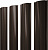 Grand Line Штакетник Полукруглый Slim  (Print Elite-Coffee Wood-0,45 мм)