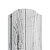 МеталлПрофиль Штакетник металлический ELLIPSE-O 19х126 (Ecosteel Матовый-Беленый Дуб-0,5 мм)