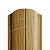 МеталлПрофиль Штакетник металлический ELLIPSE-O 19х126 (Ecosteel Текстурированный-Золотой Дуб-0,5 мм)