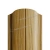 МеталлПрофиль Штакетник металлический ELLIPSE-O 19х126 (Ecosteel Текстурированный-Золотой Дуб-0,5 мм)