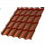 МеталлПрофиль Металлочерепица Монтекристо-XL (Agneta-Copper\Copper-0,5 мм)