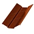 МеталлПрофиль Планка ендовы верхняя 76х76 L=2м (Agneta-Copper\Copper-0,5 мм)