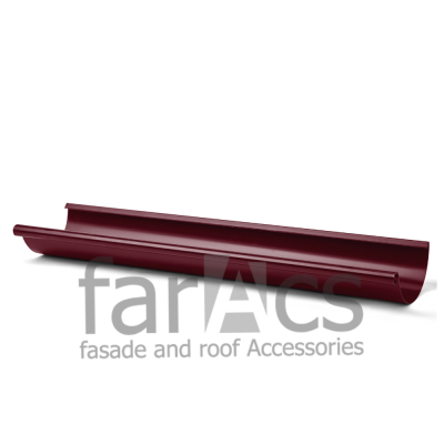 FarAcs СТАЛЬ 125/90 Желоб водосточный L=3м (Полиэстер-RAL 3005)