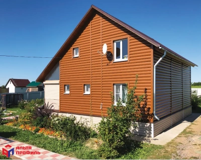 Альта-Профиль Сайдинг Blockhouse Премиум BH-01 акрил. 0,2м (1уп/16шт) L=3,1м Дуб светлый