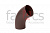 FarAcs СТАЛЬ PREMIUM 125/90 Колено трубы < 60° (PLU-Ral 8017 MATT)