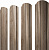 Grand Line Штакетник Полукруглый Slim фигурный  (Print Elite-White Wood-0,5 мм)