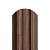 МеталлПрофиль Штакетник металлический LАNE-O 16,5х99 (Ecosteel Матовый двухсторонний-Мореный Дуб-0,5 мм)