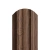 МеталлПрофиль Штакетник металлический LАNE-O 16,5х99 (Ecosteel Матовый двухсторонний-Мореный Дуб-0,5 мм)