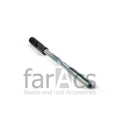 FarAcs СТАЛЬ PREMIUM Крепление хомута с дюбелем 140мм (ВС Premium Металл 125/90 и ПВХ 125/80 ; 152/100)