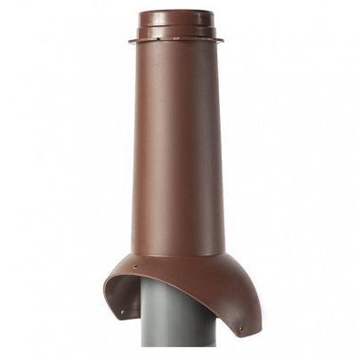 Krovent Pipe-VT IS Выход канализации 110/изол./500 Коричневый (RAL 8017)
