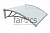 FarAcs Козырек пласт. КС-ПБл (кронштейн серебристый - поликарбонат молочный) 1200мм