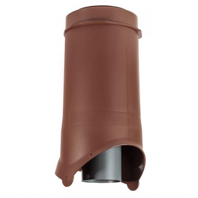 Krovent Pipe-VT IS Выход канализации 125/100 изол./500 Коричневый (RAL 8017)