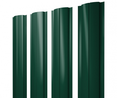 Grand Line Штакетник Полукруглый Slim  (Satin-Ral 6005-0,5 мм)