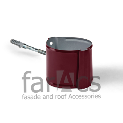 FarAcs СТАЛЬ 125/90 Крепление трубы на кирпич (Полиэстер-RAL 3005)