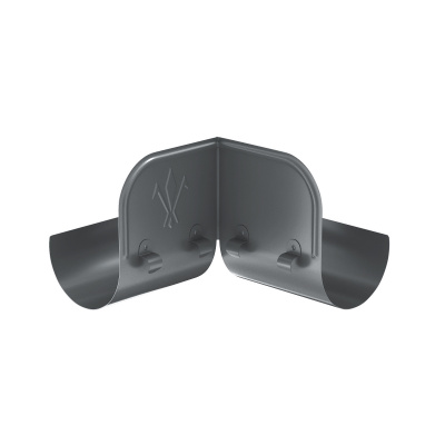 Aquasystem 125/90 Ограничитель перелива угловой L=0,20х0,20м (PU-Ral 7024)