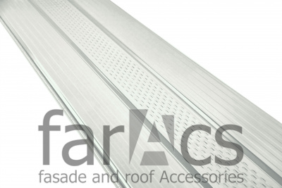 FarAcs Софит 0,375 L=3м центр. перфорация (-Полиэстер-0,35-0,37мм-RAL9003)