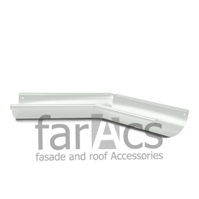 FarAcs СТАЛЬ 125/90 Угол желоба внутренний 135° (Полиэстер-RAL 9003)