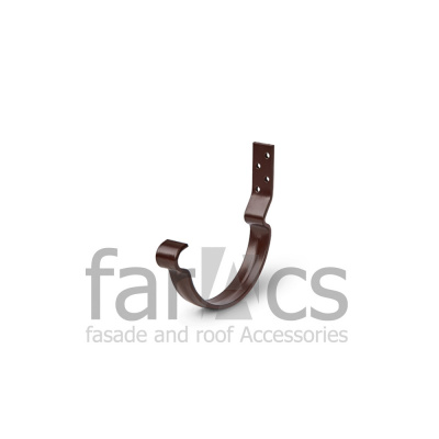 FarAcs СТАЛЬ 125/90 Держатель желоба короткий (Полиэстер-RAL 8017)