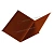 МеталлПрофиль Планка ендовы нижняя 298х298 L=2м (Agneta-Copper\Copper-0,5 мм)