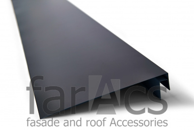 FarAcs J-фаска 200мм L=2м (-Полиэстер с пленкой-0,45 мм-Ral 7024)