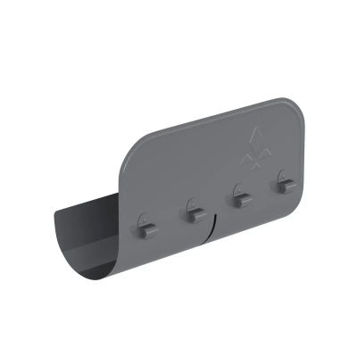 Aquasystem 125/90 Ограничитель перелива прямой L=0,4м (PU-Ral 7024)