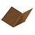 МеталлПрофиль Планка ендовы нижняя 298х298 L=2м (PURMAN-20-Argillite-0,5 мм)