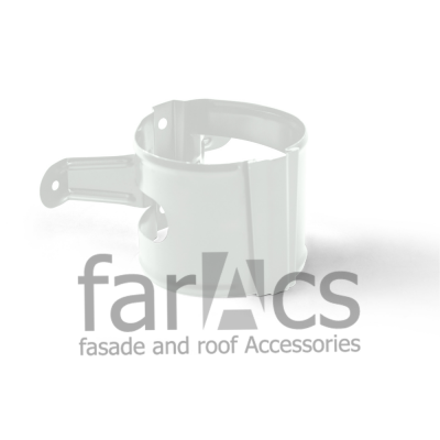 FarAcs СТАЛЬ 125/90 Крепление трубы на дерево (Полиэстер-RAL 9003)