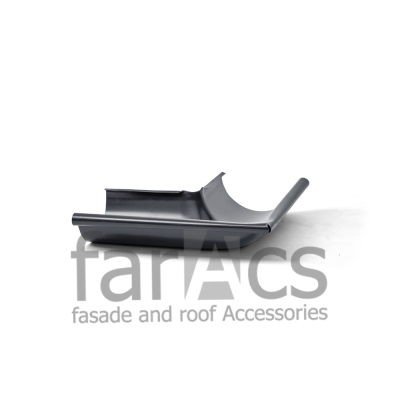 FarAcs СТАЛЬ 125/90 Угол желоба внешний 90° (Полиэстер-RAL 7024)