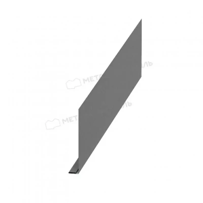 МеталлПрофиль Планка карнизного свеса 200х30 L=2м (Norman-Ral 9006-0,5 мм)