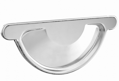 FarAcs СТАЛЬ 125/90 Заглушка желоба полукруглого (Цинк)