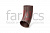 FarAcs СТАЛЬ PREMIUM 125/90 Отвод трубы (PLU-Ral 8017 MATT)