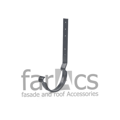 FarAcs СТАЛЬ 125/90 Держатель желоба (Полиэстер-RAL 7024)