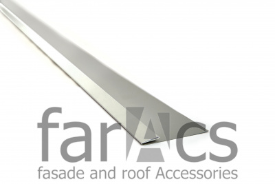 FarAcs Финишная планка L=2м (-Полиэстер с пленкой-0,4 мм-Ral 9003)