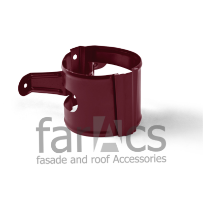 FarAcs СТАЛЬ 125/90 Крепление трубы на дерево (Полиэстер-RAL 3005)