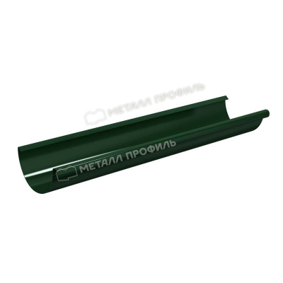 МеталлПрофиль 125/100 Желоб водосточный L=3м (Пластизол (ПЛД-02)-Ral 6005)