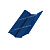 МеталлПрофиль Планка ендовы верхняя 76х76 L=2м (PURMAN-20-Ral 5005-0,5 мм)